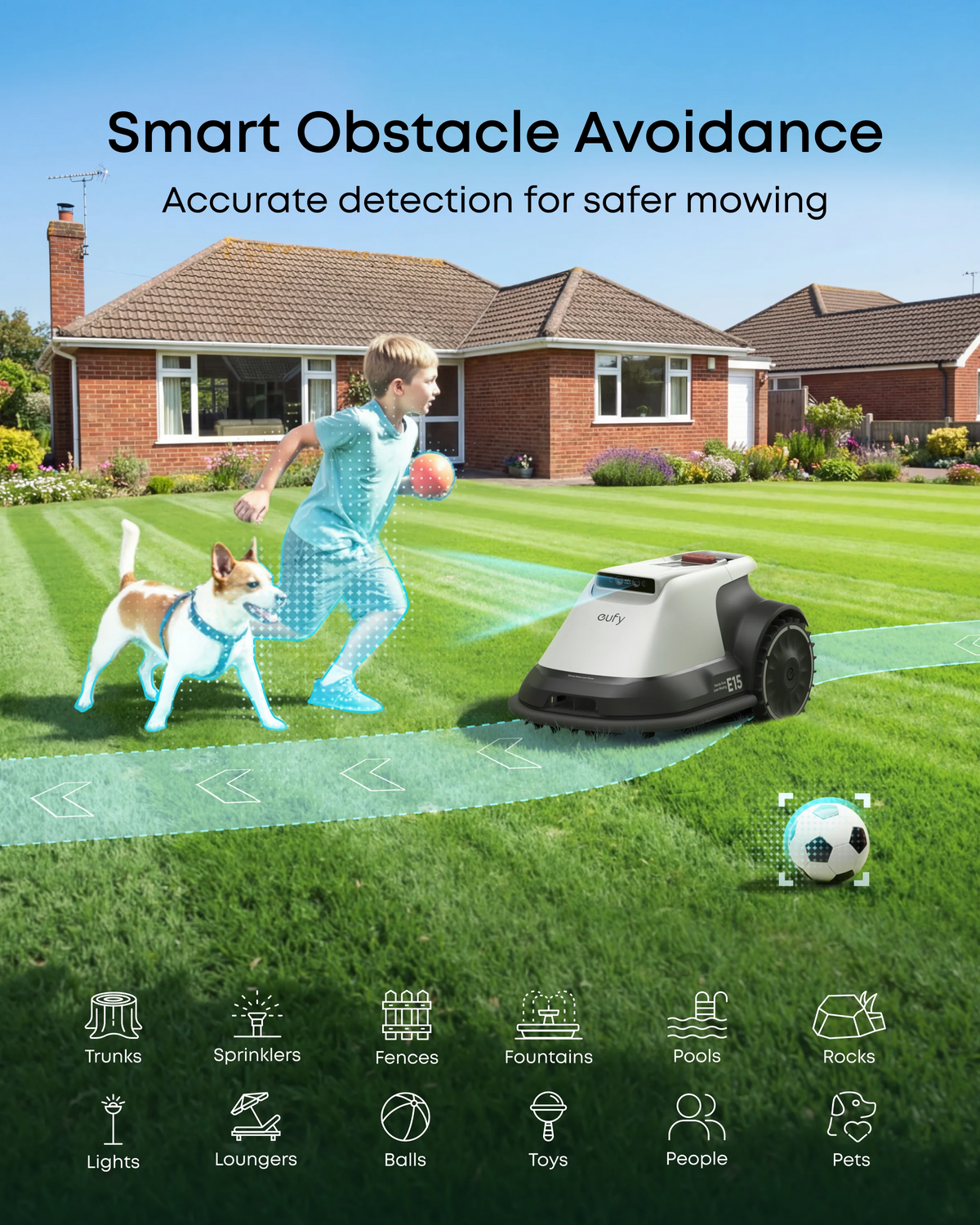 Wire-Free Robot Lawn Mower with Vision Navigation for Gardens up to 800 m² – view 6