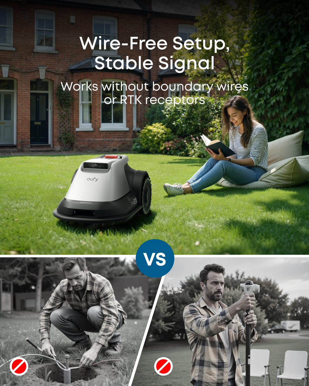 Wire-Free Robot Lawn Mower with Vision Navigation for Gardens up to 800 m² – view 9