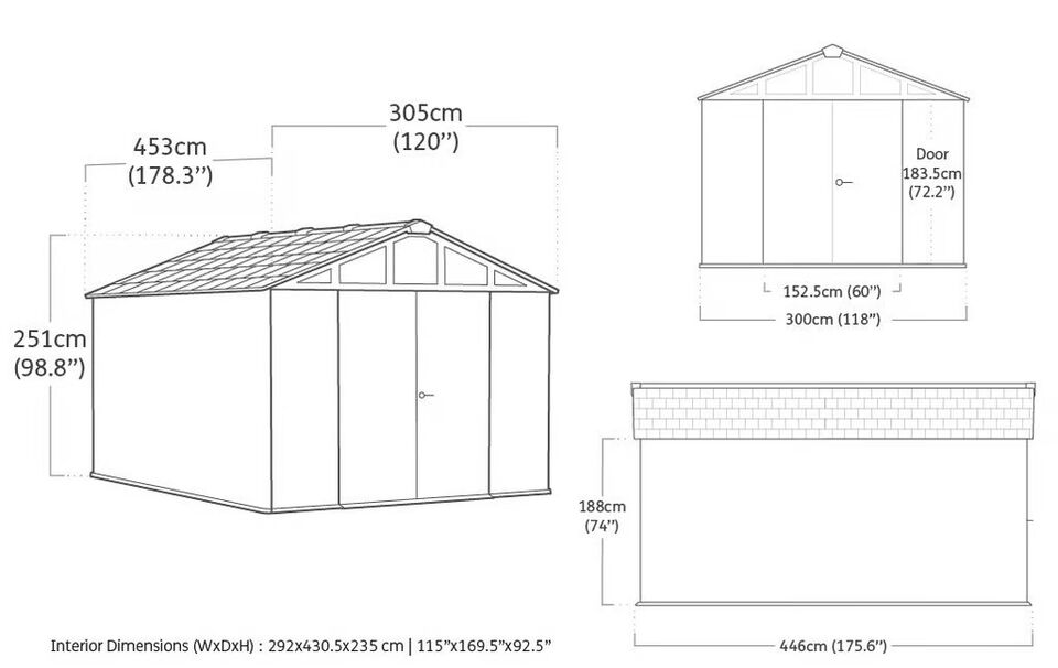 Keter Stronghold 10 x 15 ft Plastic Shed – view 7